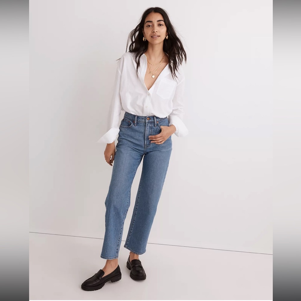 Tall Madewell Perfect Vintage Wide Leg Crop Jeans